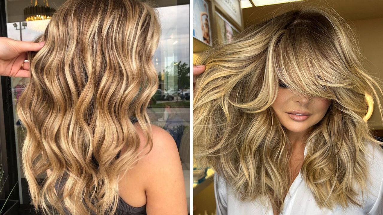 warm honey blonde hair color