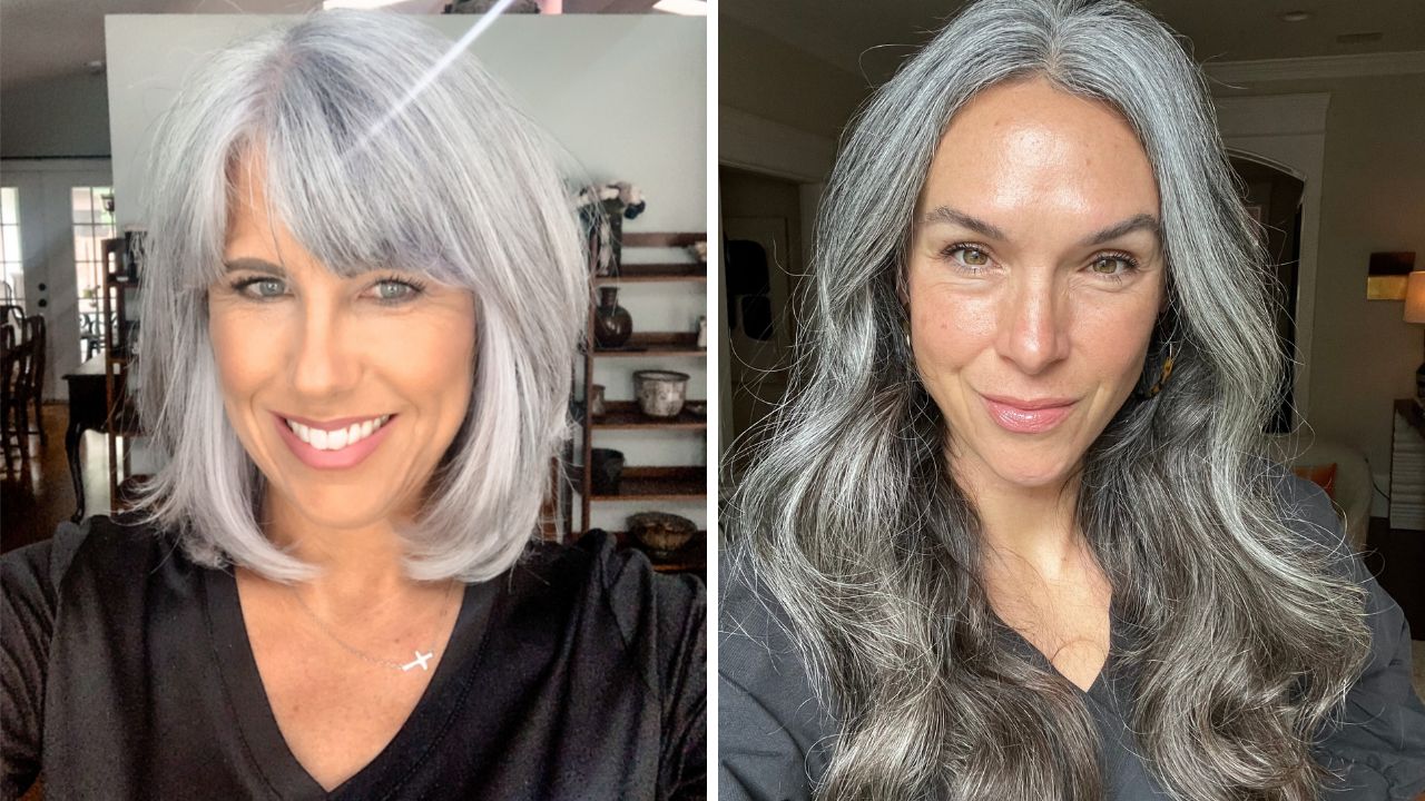 women with gray hair