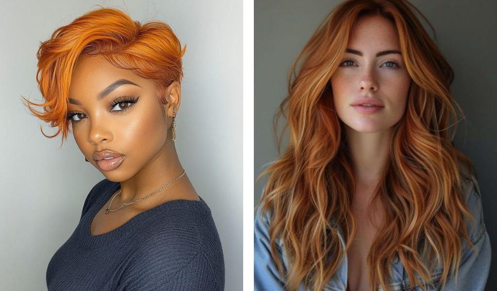 Spring Hair Colors 2025 Copper Sunset